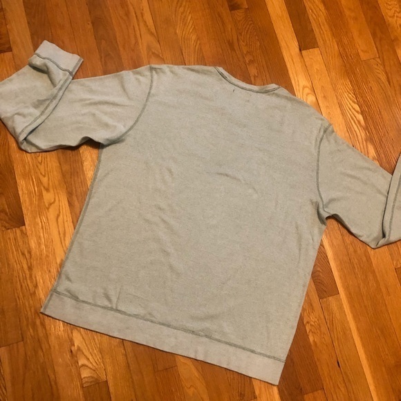 Bass mens XXL 2XL pullover henley casual sage green EUC comfy soft Lounge Gorp - Picture 7 of 10